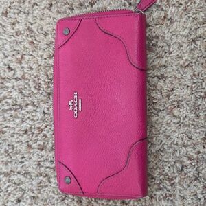 Coach Fuchsia Leather Accessory